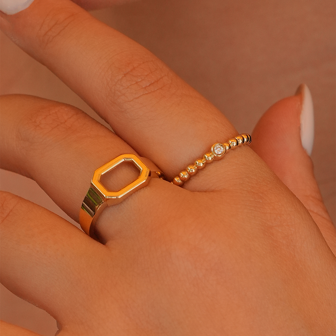 CAOCA Round Stone Ring