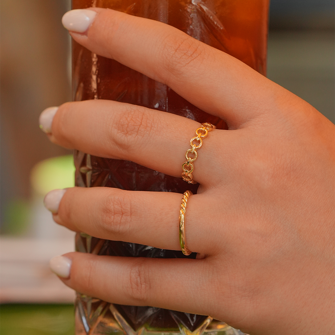 CAOCA Round Combined Plain Ring