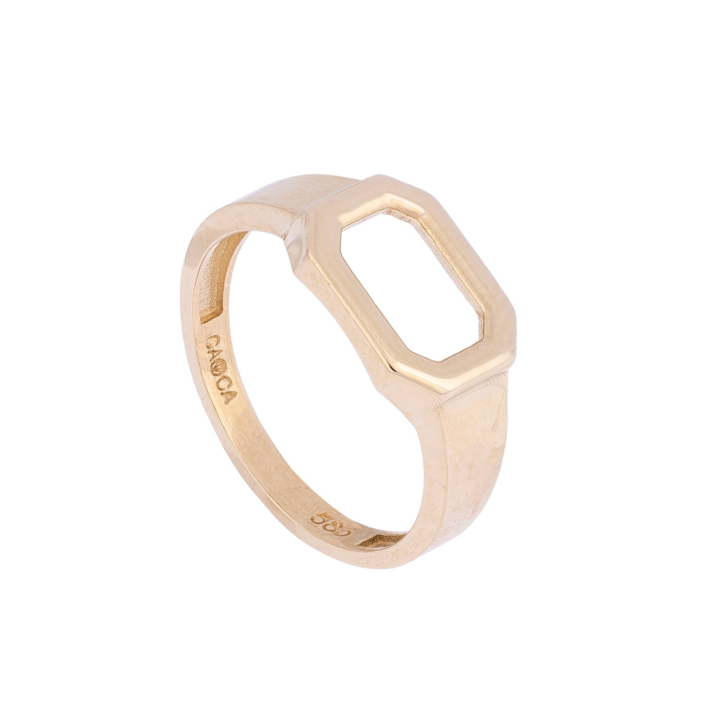 CAOCA Octagon Plain Ring