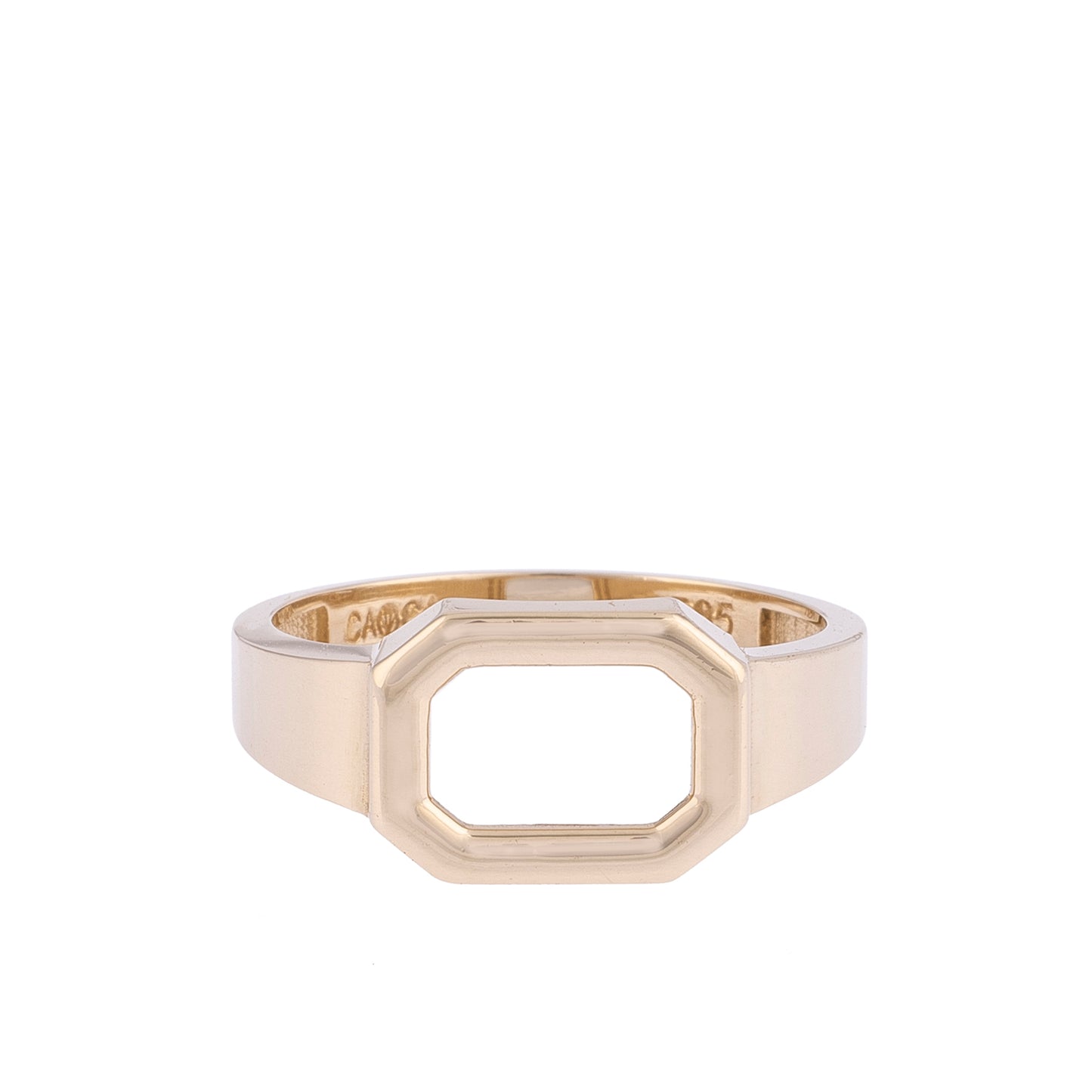 CAOCA Octagon Plain Ring