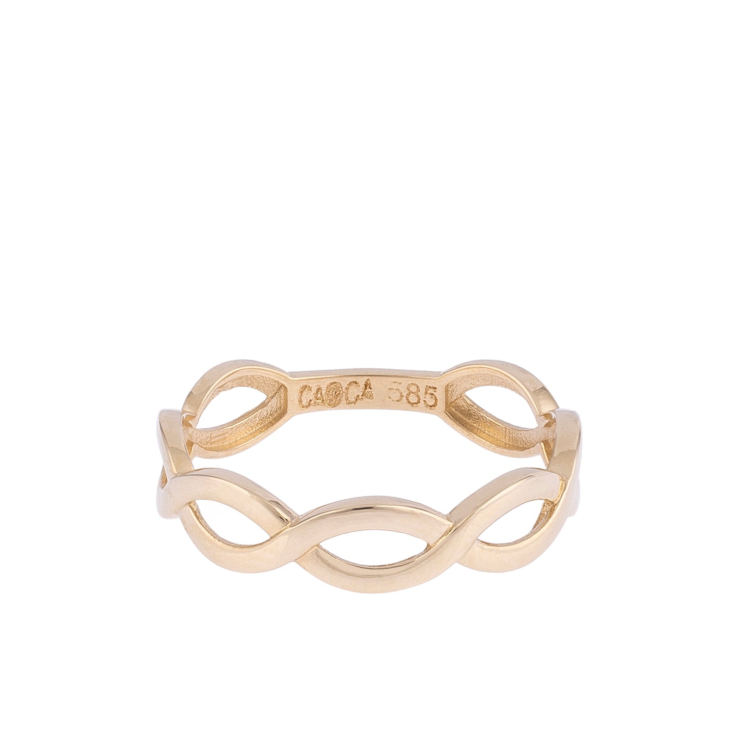 CAOCA Spiral Plain Ring