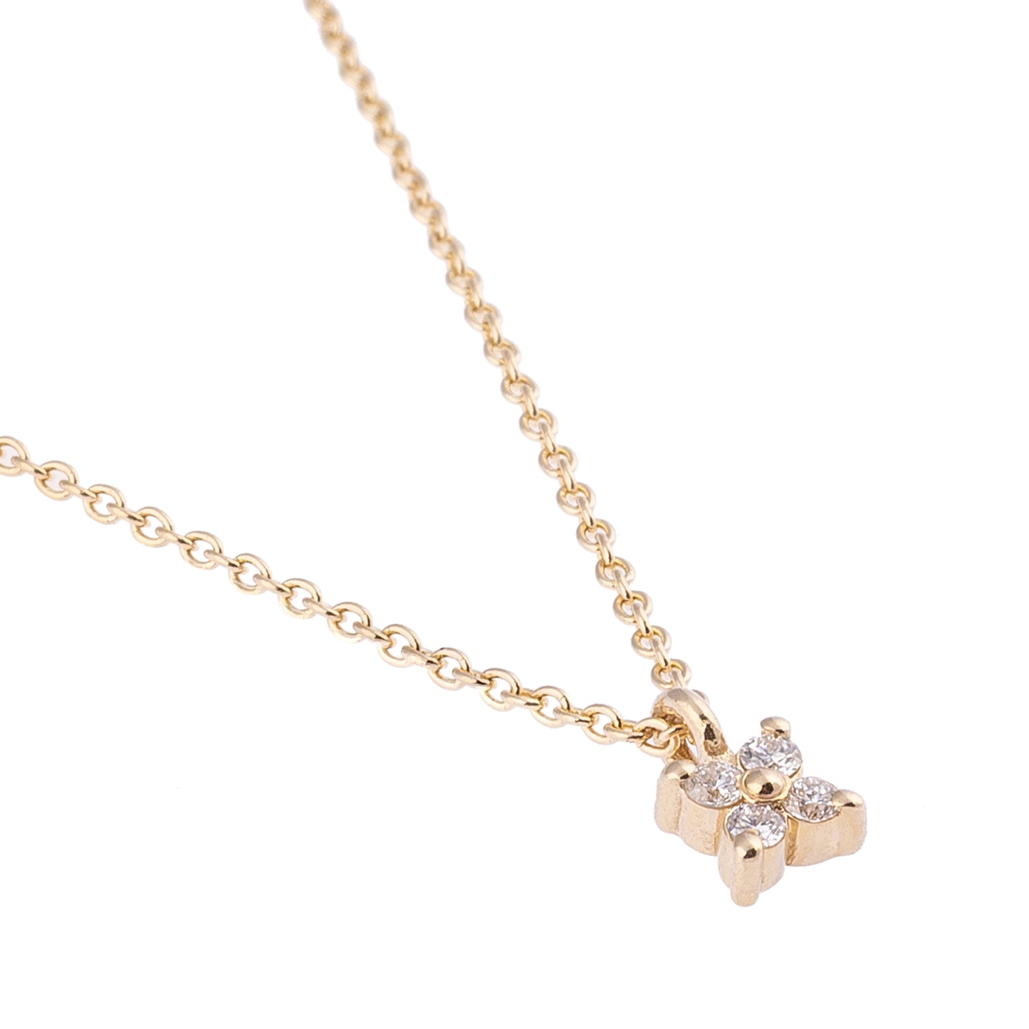 CAOCA Flower Diamond Stone Necklace