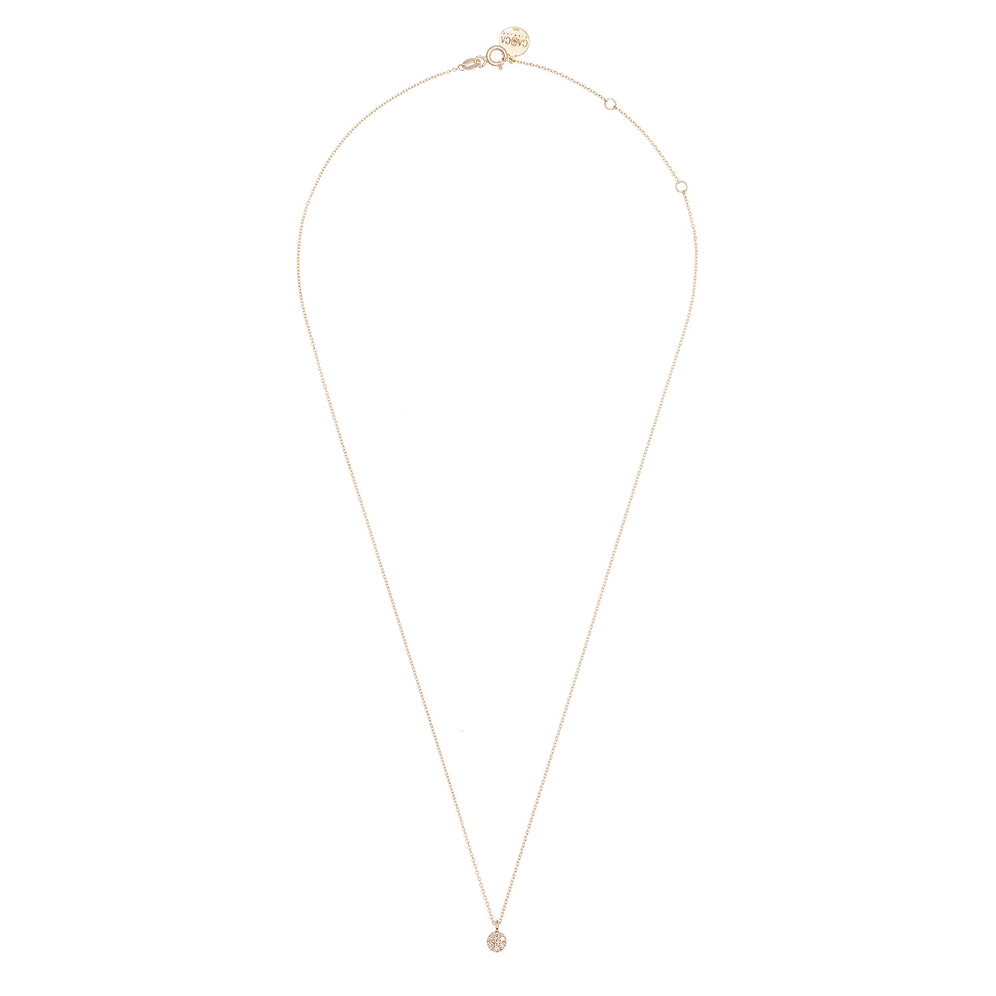 CAOCA Round Diamond Stone Necklace