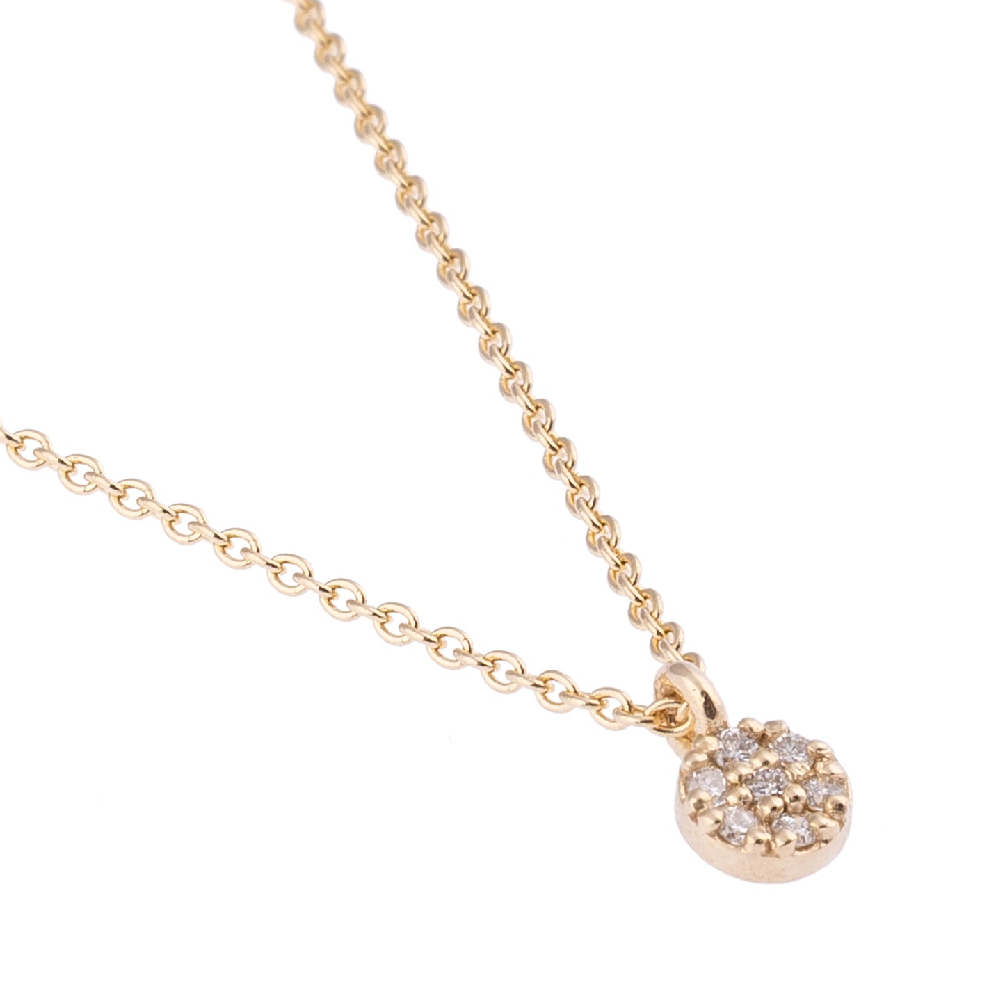 CAOCA Round Diamond Stone Necklace