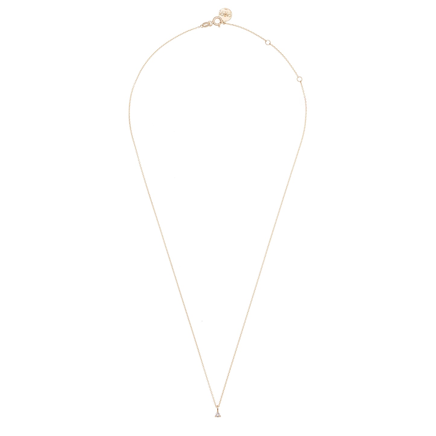 CAOCA Single Stone Diamond Stone Necklace