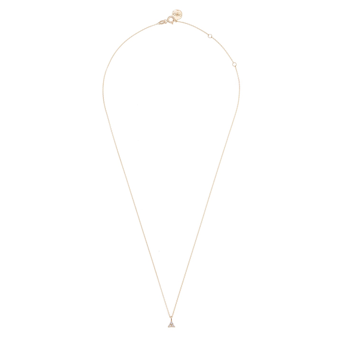CAOCA Triangle Diamond Stone Necklace