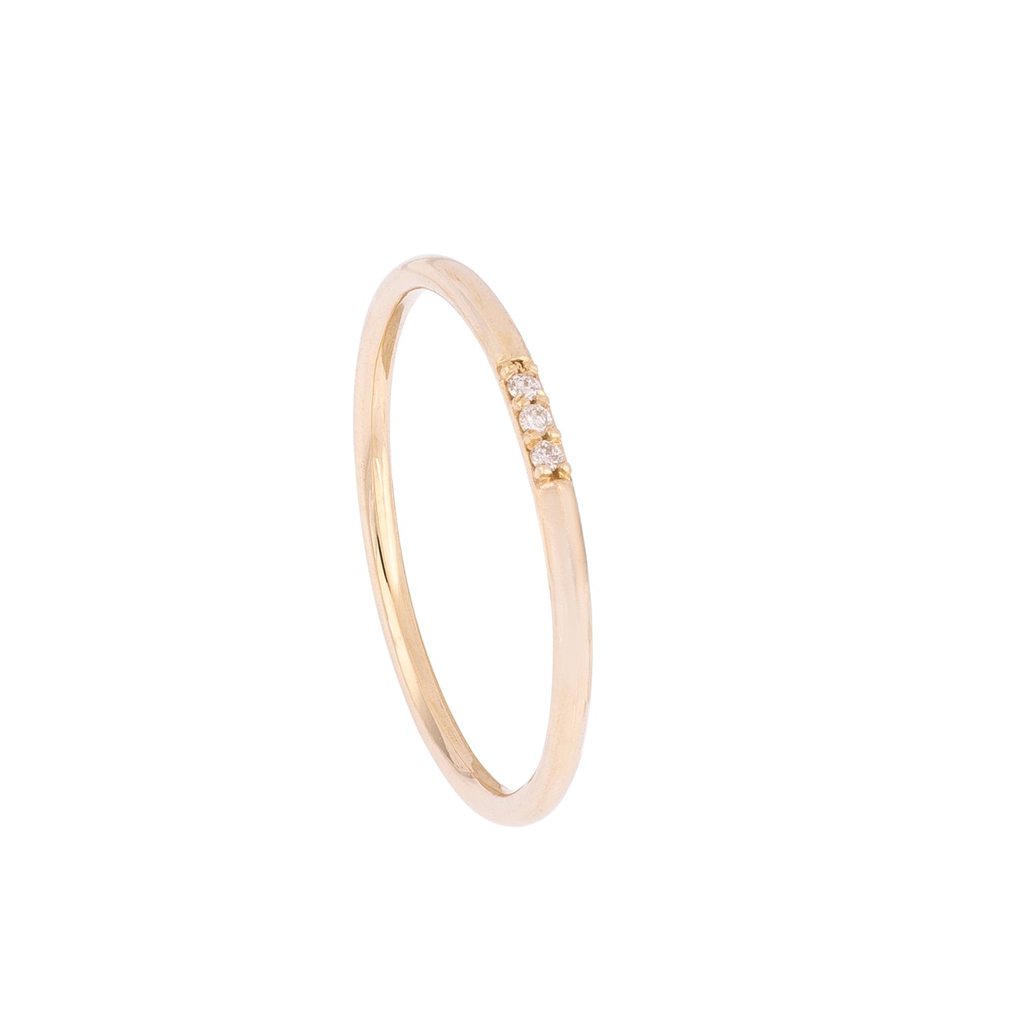 CAOCA Three Stone Diamond Ring