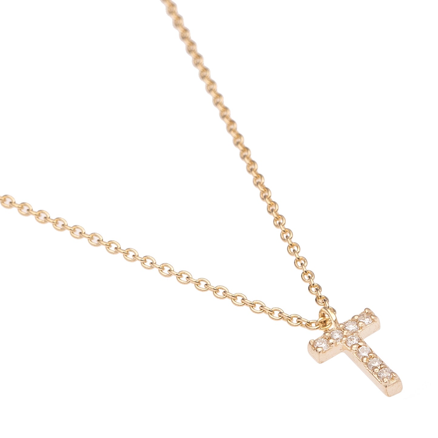 CAOCA Letter T Gold and Diamond Necklace